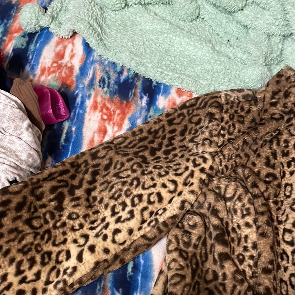 Cheeta print long jacket